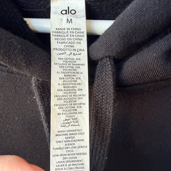 Alo Yoga Accolade Hoodie – Size M , black P15 - Picture 7 of 8